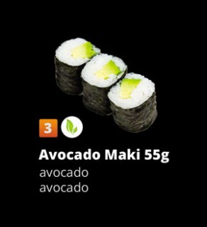 Avocado maki 55g