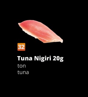 Tuna nigiri 20g