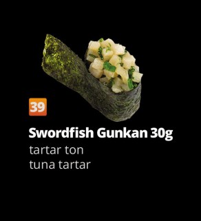 Swordfish gunkan 30g