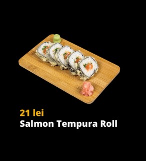 Salmon tempura roll
